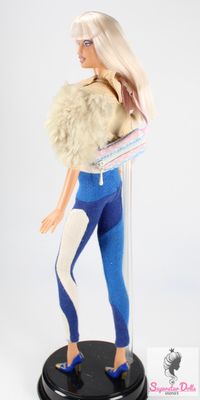 Miniature "L.V" Inspired Luxury Body Bag for Fashion Dolls