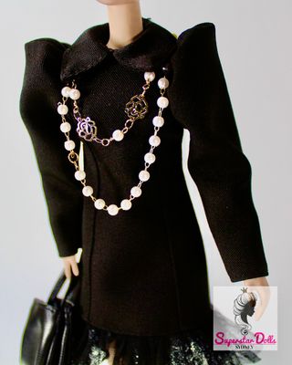 Xian Xian "Black Attitude " Fashion Set for Barbie/Integrity Toys &amp; Similar Fashion Dolls-Y182+P24