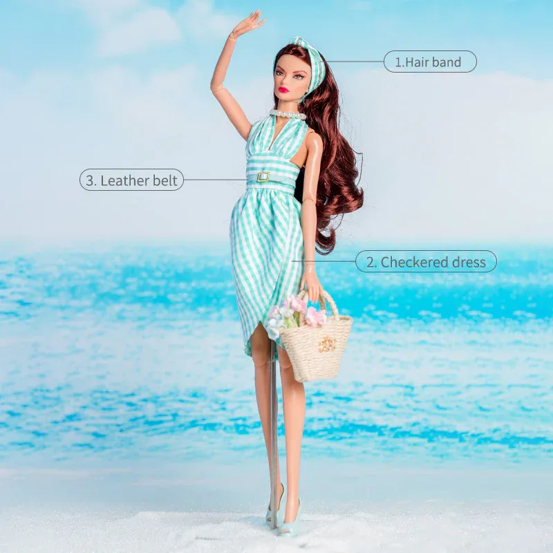 Xian Xian "Island Holiday" Fashion Set for 11.5-12.5" Fashion Dolls-Y98+P62 img
