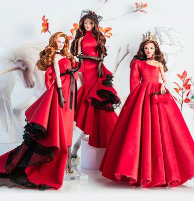 2025 Xian Xian "Red Elegance" Dressed Fashion Doll- Y91/FR22