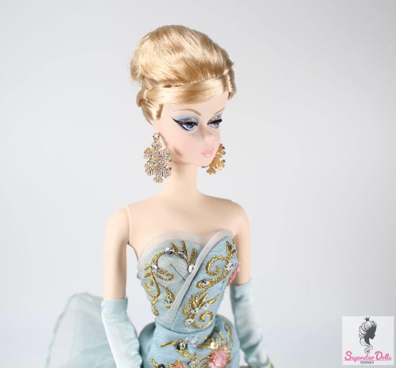 1 x Pair of Handmade Metal Snowflake Gold Chandelier Earrings for 1:6/11.5-13&quot; Fashion Dolls