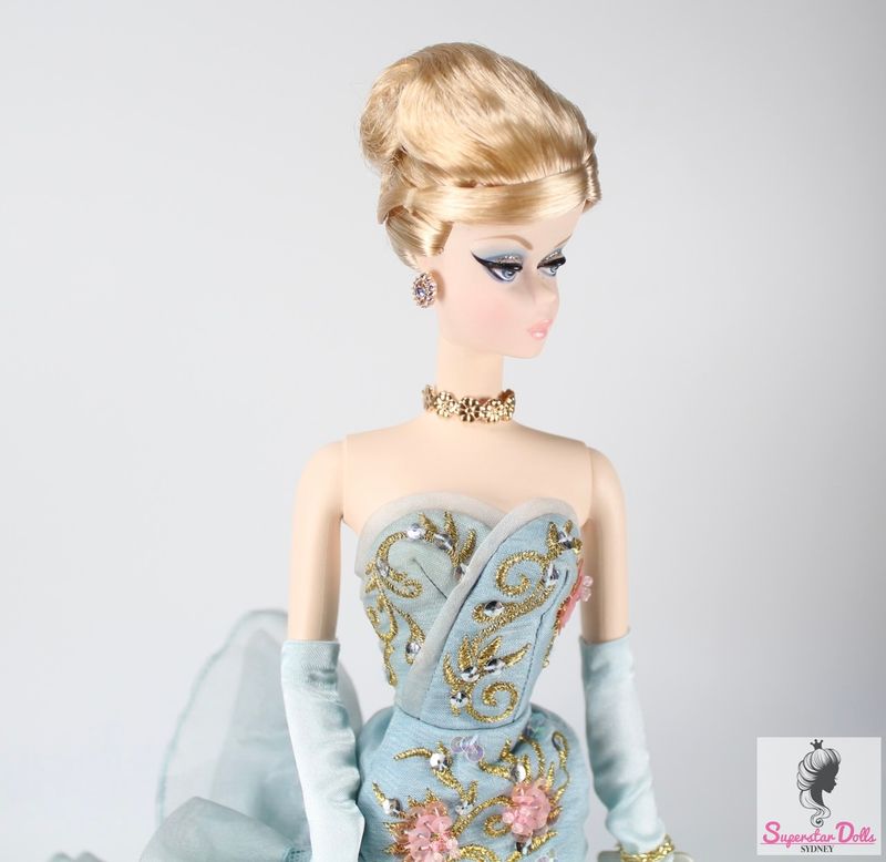 1 x Pair of Handmade Metal Gold Studded Earrings + Chocker Jewellery SET for 1:6/11.5-13&quot; Fashion Dolls