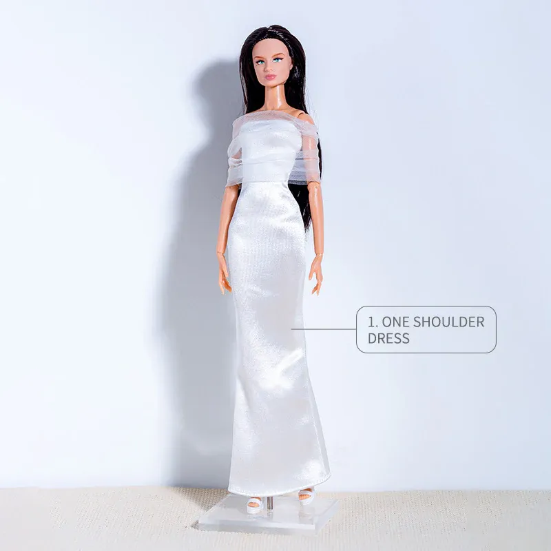 "White Dress" Fashion Set for Barbie/Integrity Toys &amp; Similar Sized Fashion Dolls 11.5-12.5"-Y170