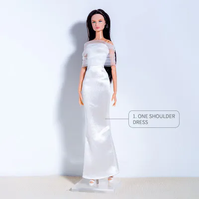 "White Dress" Fashion Set for Barbie/Integrity Toys &amp; Similar Sized Fashion Dolls 11.5-12.5"-Y170