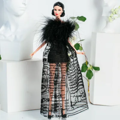 Xian Xian"Black Elegance" Fashion Set for Barbie/Integrity Toys &amp; Similar Sized Fashion Dolls 11.5-12.5"-Y78