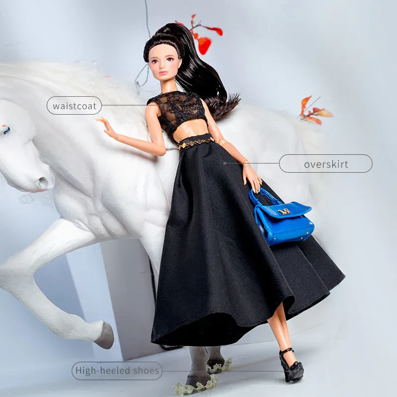 "Black Attitude" Fashion Set for Barbie/Integrity Toys &amp; Similar Sized Fashion Dolls 11.5-12.5"-Y186