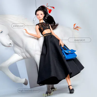 Xian Xian"Black Attitude" Fashion Set for Barbie/Integrity Toys &amp; Similar Sized Fashion Dolls 11.5-12.5"-Y186