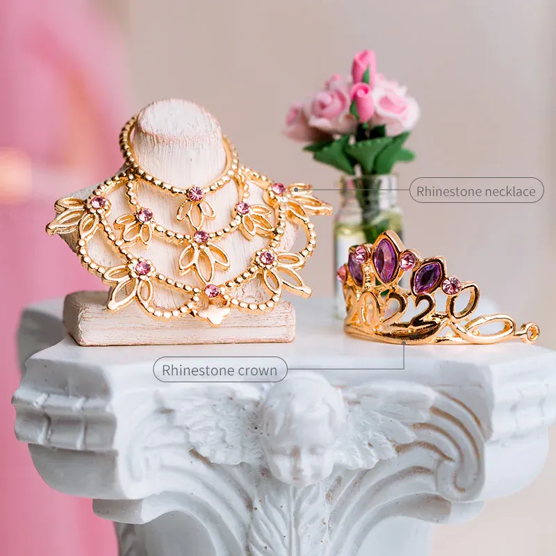 "Afternoon Tea" Crown &amp; Necklace Jewellery Set for Barbie/Integrity Toys &amp; Similar Sized Dolls 11.5-12.5"-Y205