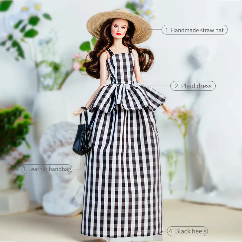 "Pastel Reflections" Fashion Set for Barbie/Integrity Toys &amp; Similar Sized Fashion Dolls 11.5-12.5"-Y101+P70