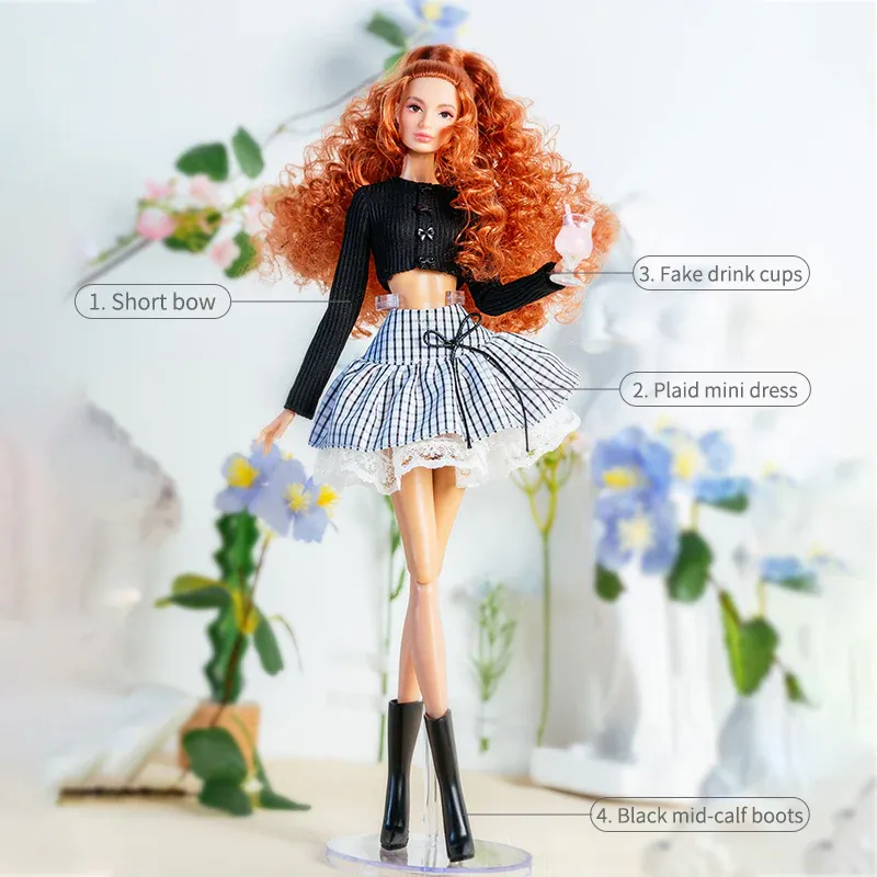 "Wondering" Fashion Set for Barbie/Integrity Toys &amp; Similar Sized Fashion Dolls 11.5-12.5"-Y177+P08