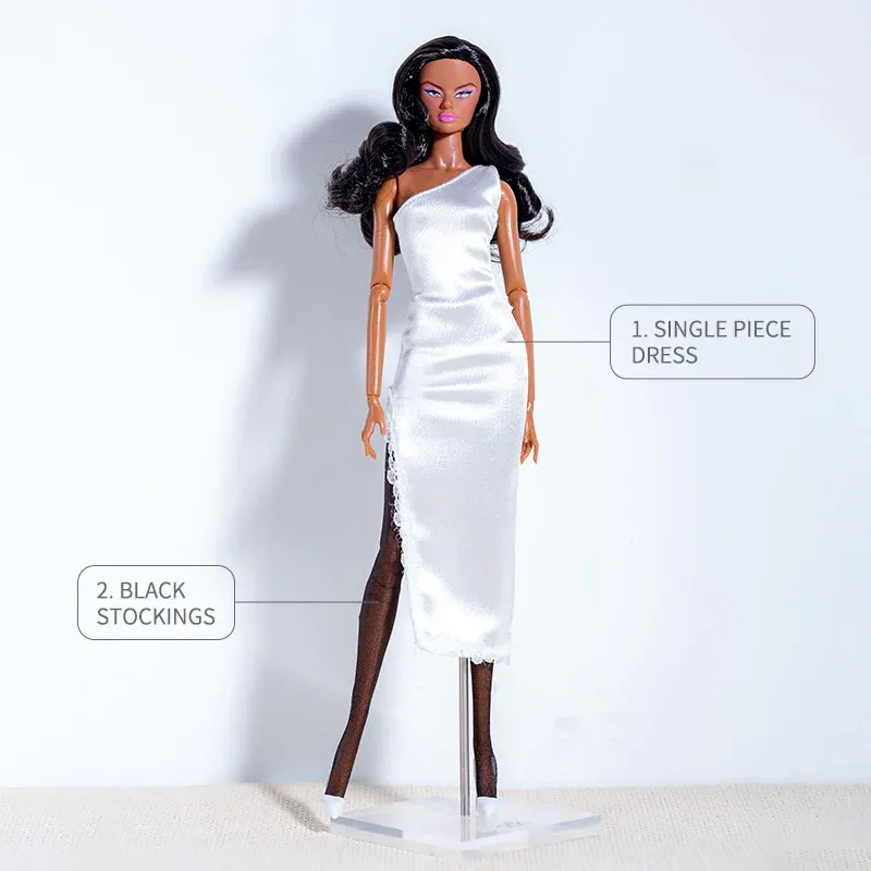 "White Dress" Fashion Set for Barbie/Integrity Toys &amp; Similar Sized Fashion Dolls 11.5-12.5"-Y172