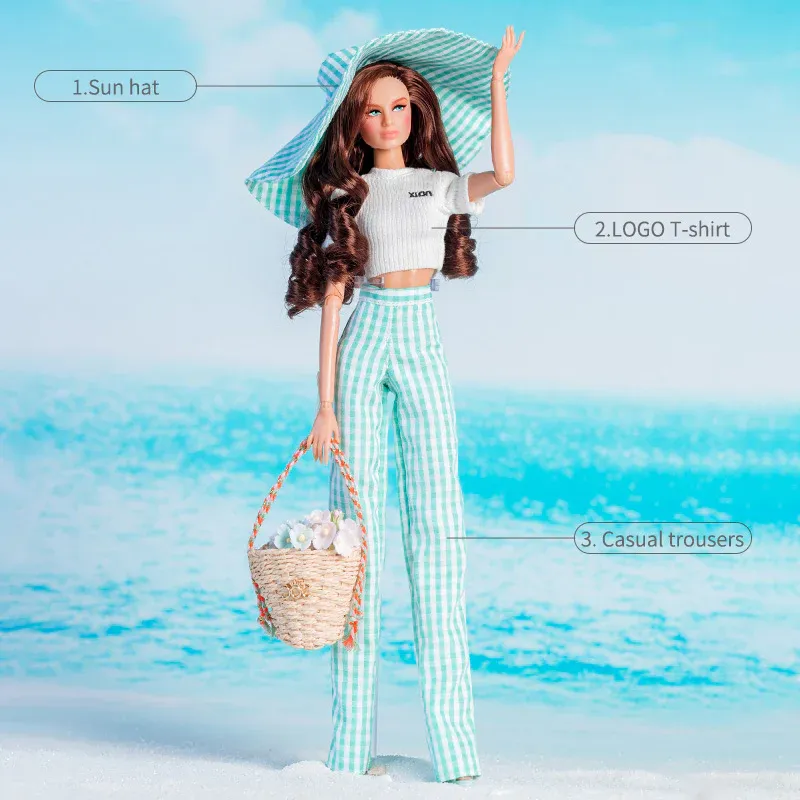 "Island Holiday" Fashion Set for Barbie/Integrity Toys &amp; Similar Sized Fashion Dolls 11.5-12.5"-Y197+P63