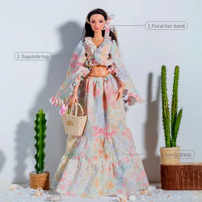 "Island Holiday" Fashion Set for Barbie/Integrity Toys &amp; Similar Sized Fashion Dolls 11.5-12.5"-Y232+P62