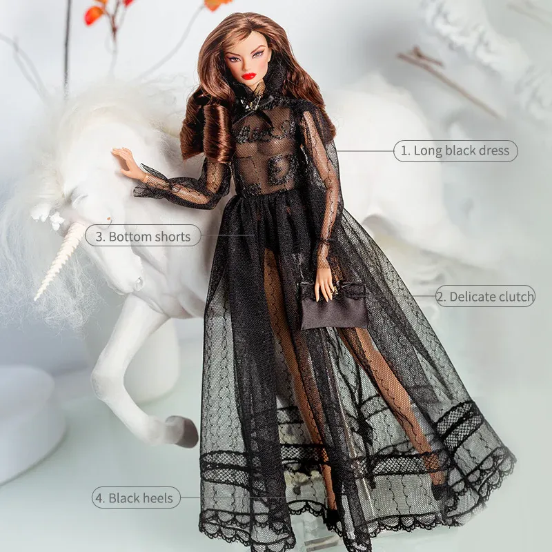"Black Romance" Fashion Set for Barbie/Integrity Toys &amp; Similar Sized Fashion Dolls 11.5-12.5"-Y92
