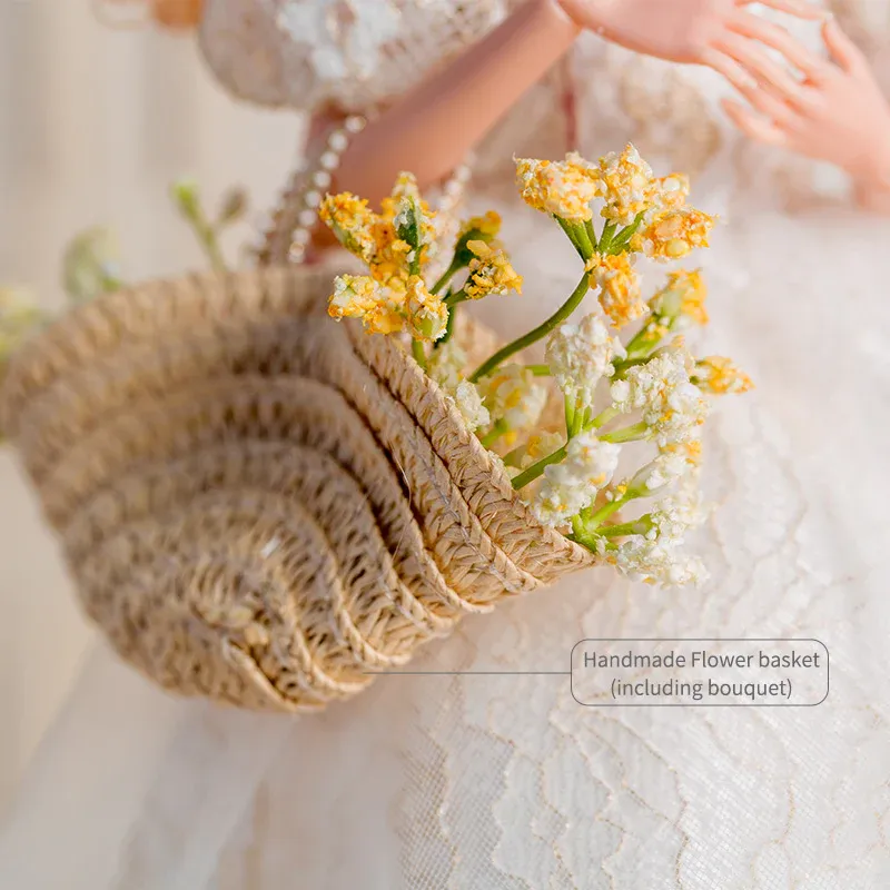 Premium Quality Doll Flower Basket &amp; Bouquet for Barbie/Integrity Toys &amp; Similar Sized Fashion Dolls 11.5-13" P73