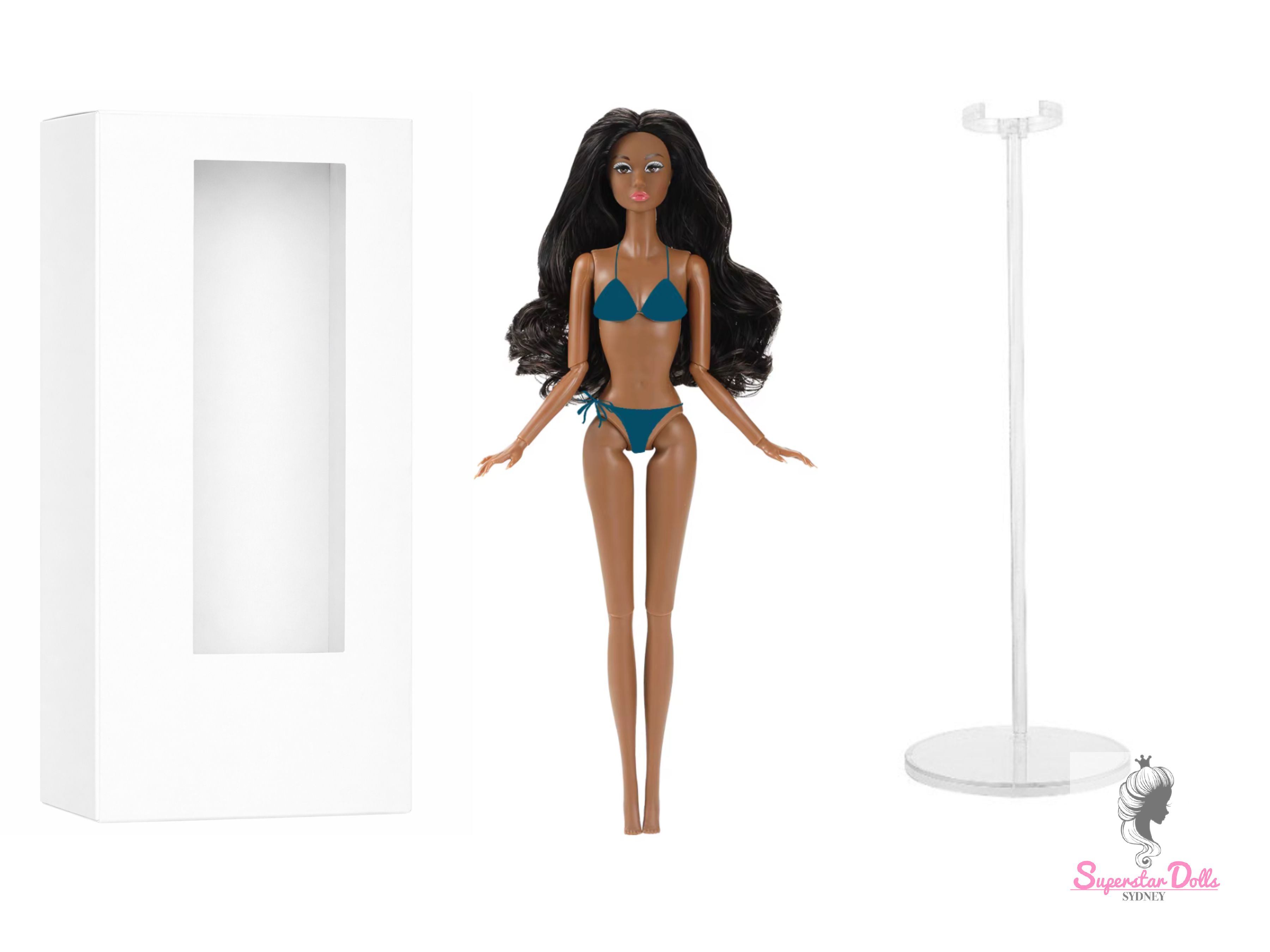 2026 12.5" "Poppette" Nude Articulated Fashion Doll with Box & Stand img