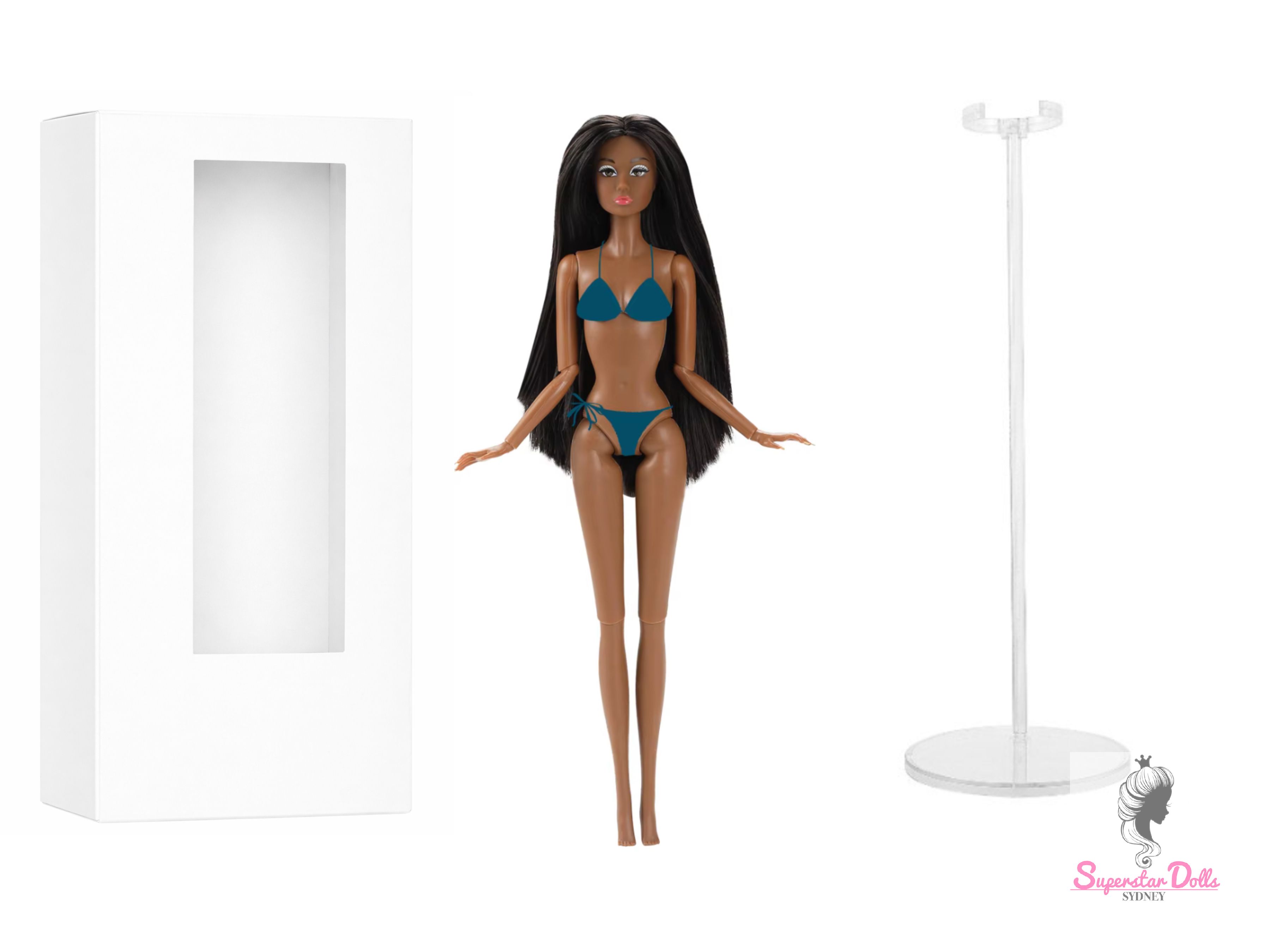 2026 12.5" "Poppette" Nude Articulated Fashion Doll with Box & Stand img