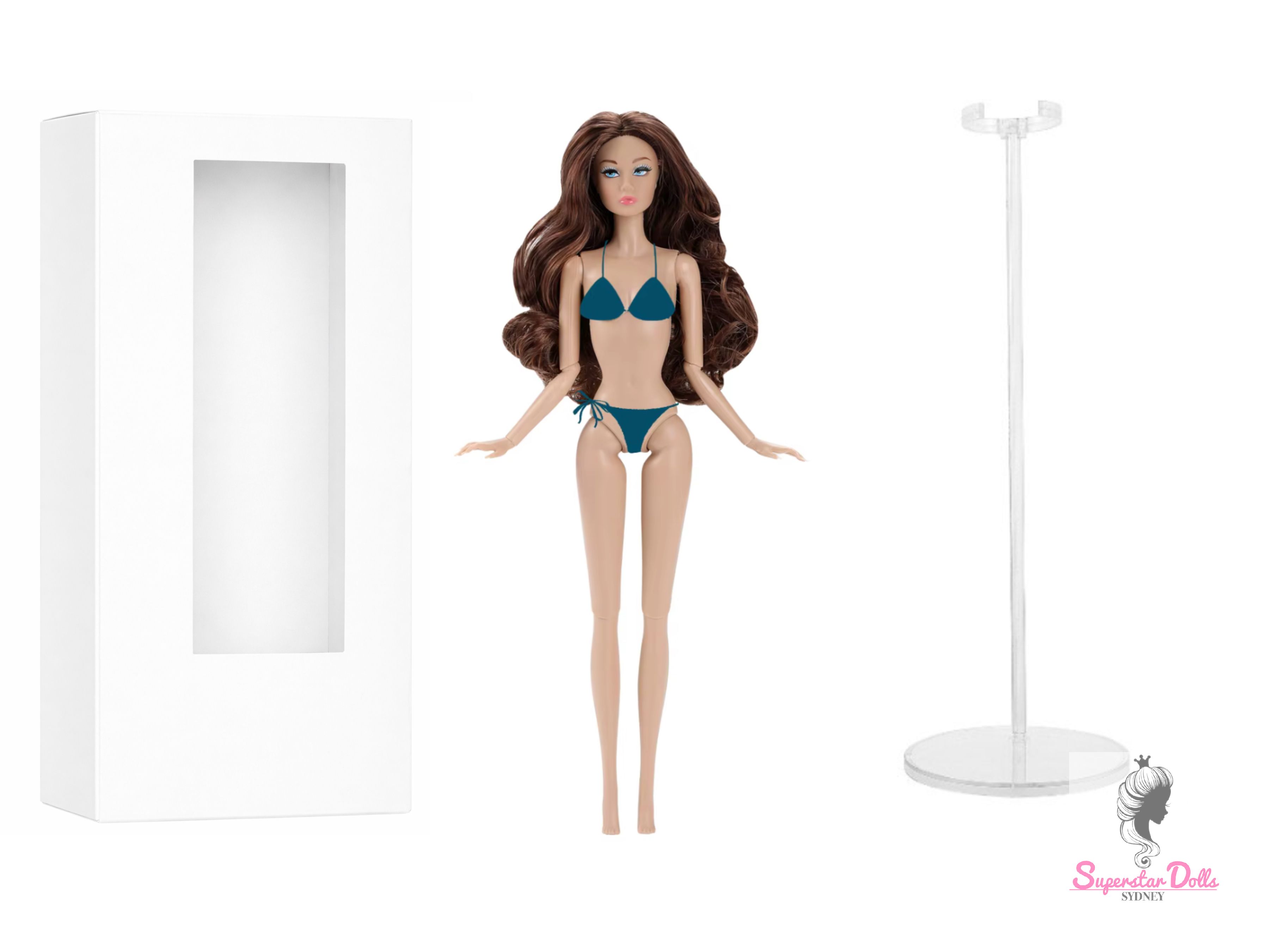 2026 12.5" "Poppette" Nude Articulated Fashion Doll with Box & Stand img