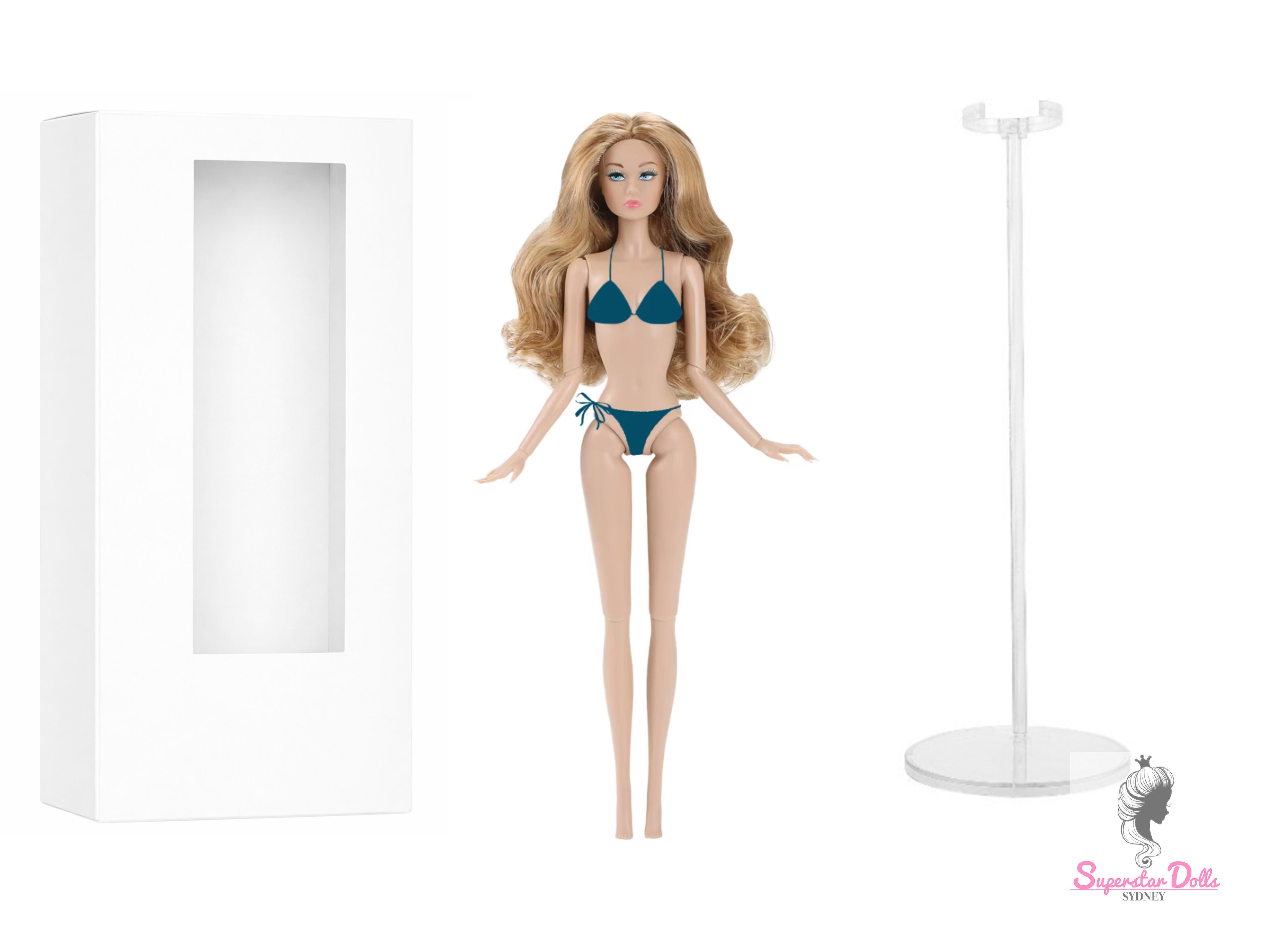 PRE-ORDER: 2026 12.5" "Poppette" Nude Articulated Fashion Doll with Box & Stand img