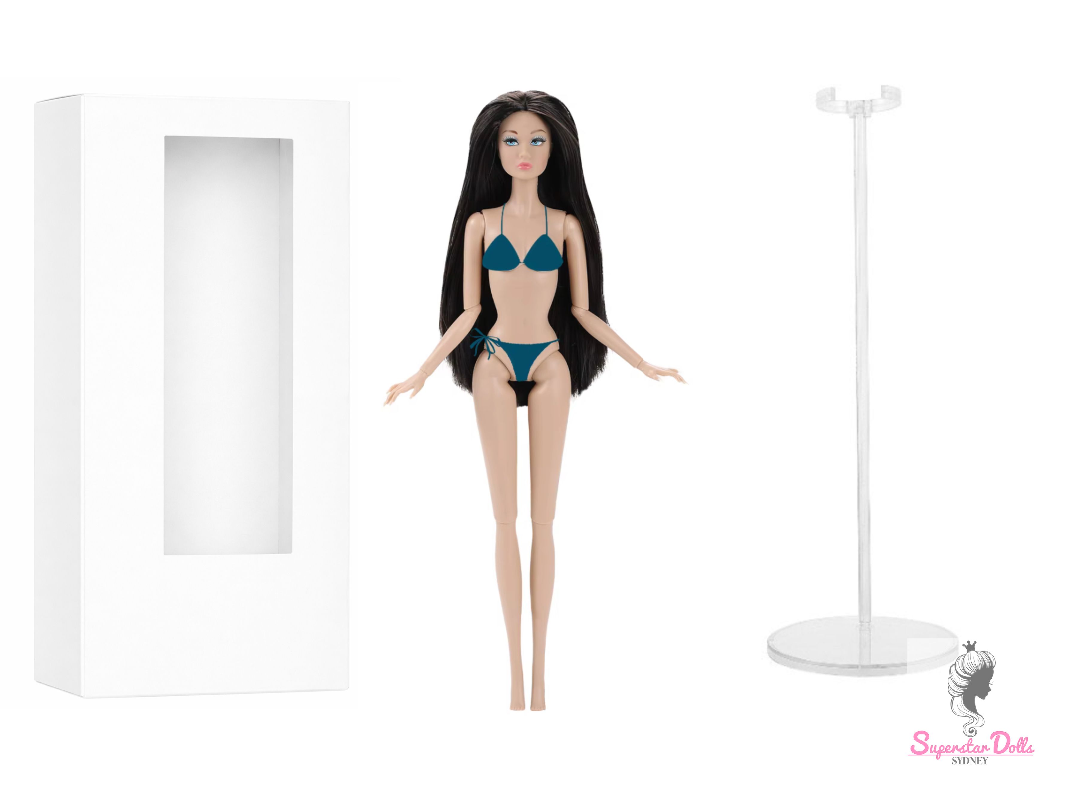 2026 12.5" "Poppette" Nude Articulated Fashion Doll with Box & Stand img