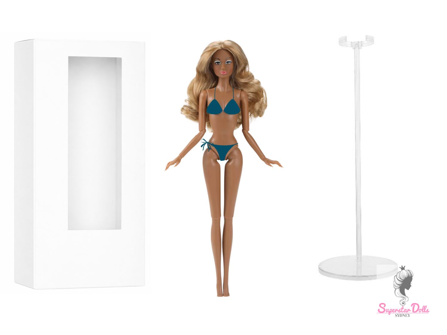 PRE-ORDER: 2026 12.5" "Poppette" Nude Articulated Fashion Doll with Box &amp; Stand