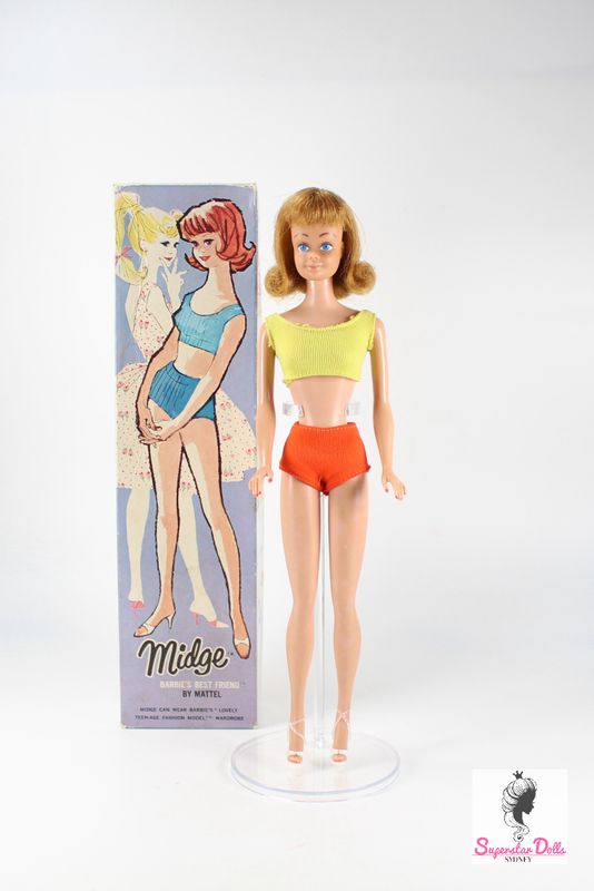 Vintage 1963/4 Blonde Midge Barbie Doll