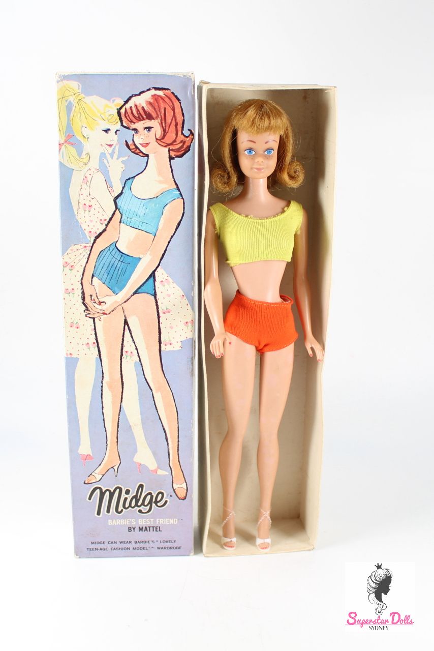 Vintage 1963/4 Blonde Midge Barbie Doll