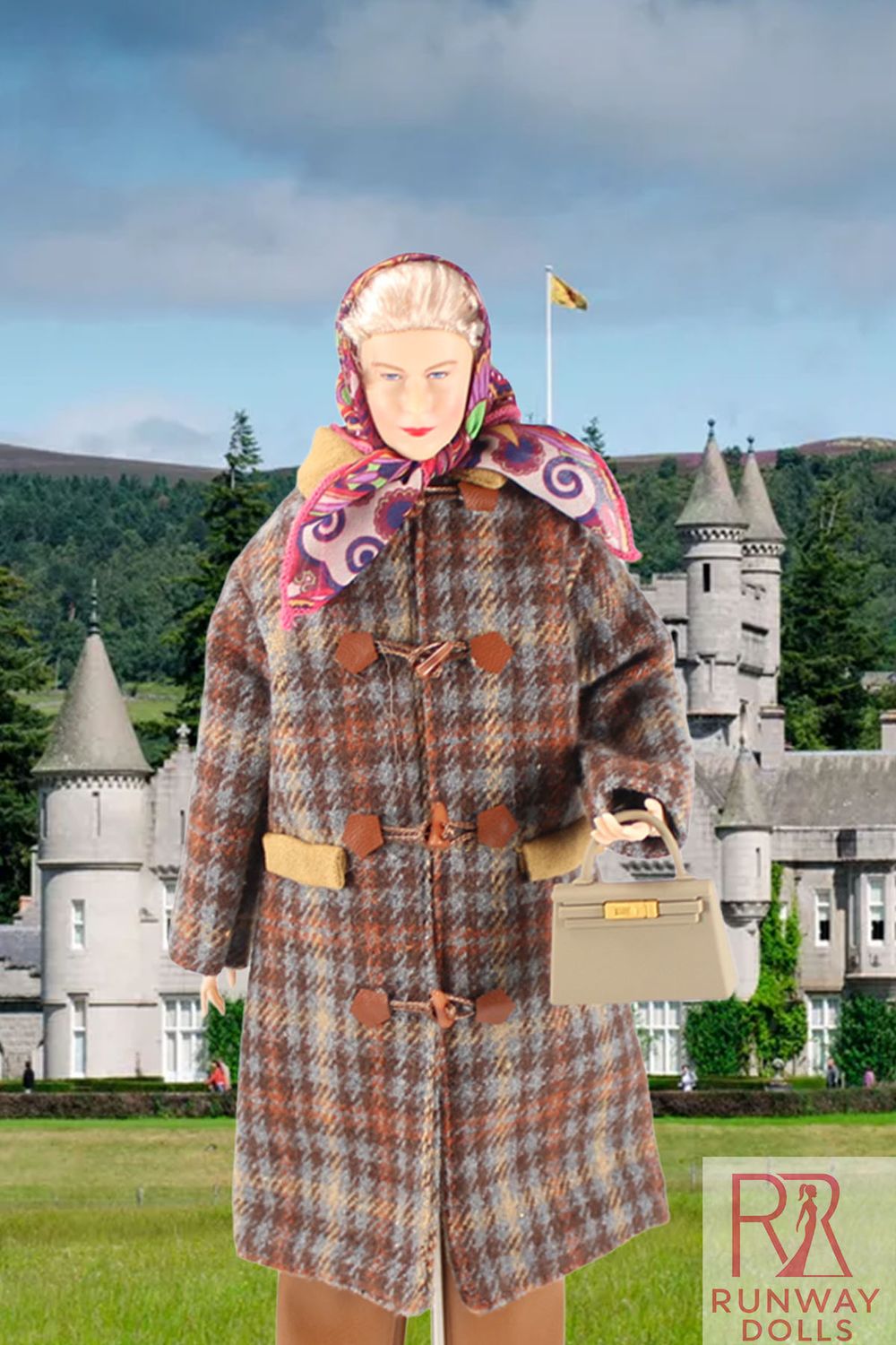 2026 Runway Dolls: "Royalty In Balmoral" Lilibet 12.5" Custom Fashion Doll Gift-Set