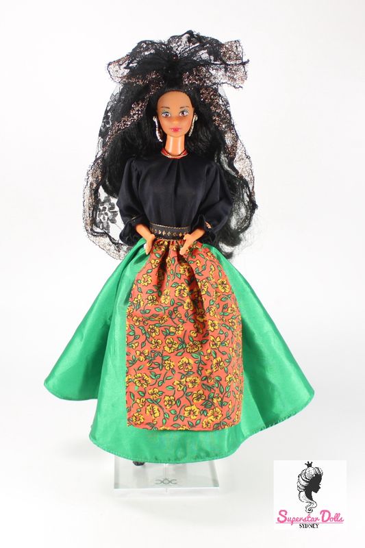 1991 "Spanish" DE-BOXED Steffie Face Barbie Doll from the Dolls of the World Collection