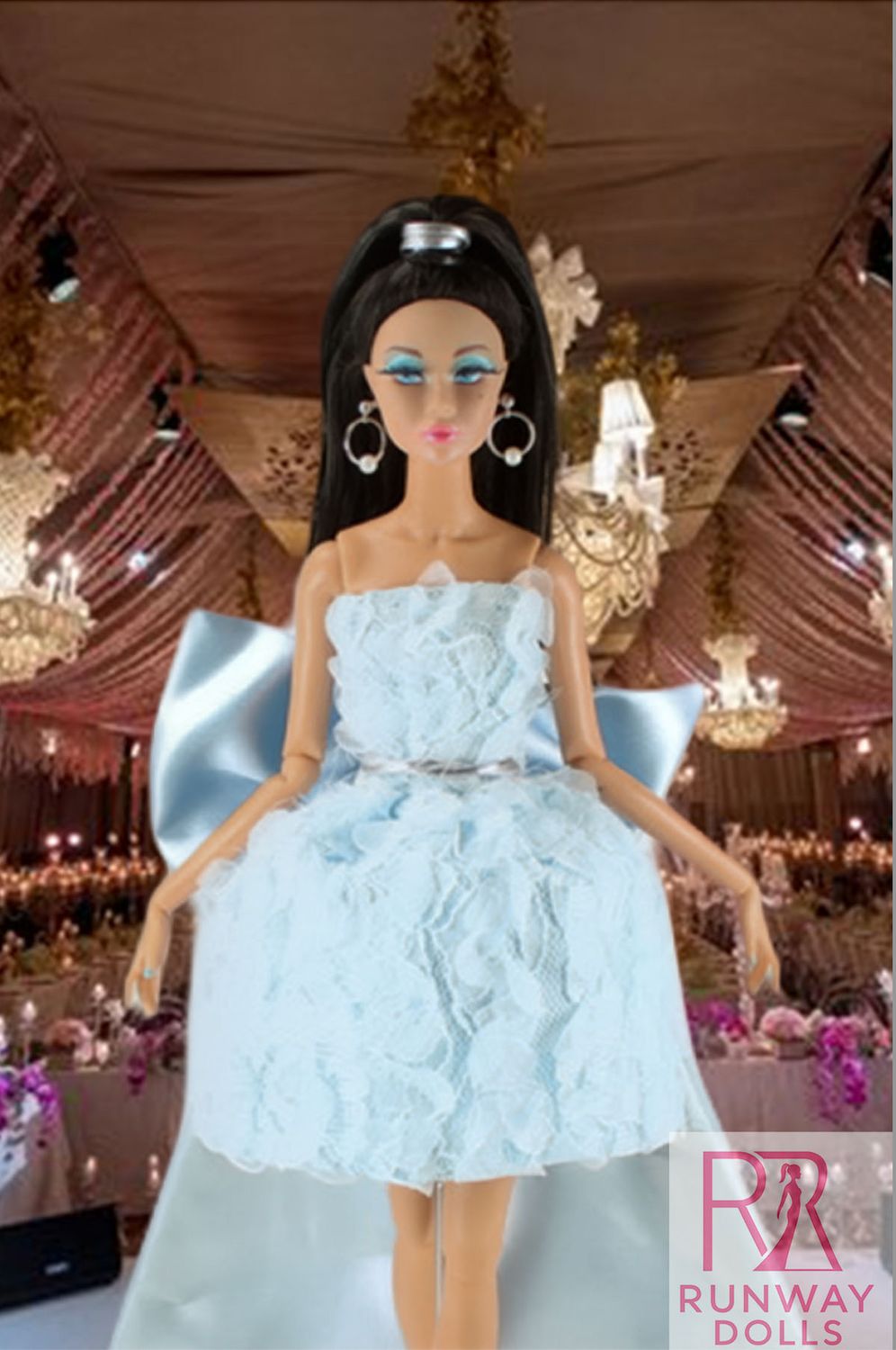 2026 Runway Dolls: "Birthday Soirée-Baby Blue Edition" Penelope Custom Fashion Doll