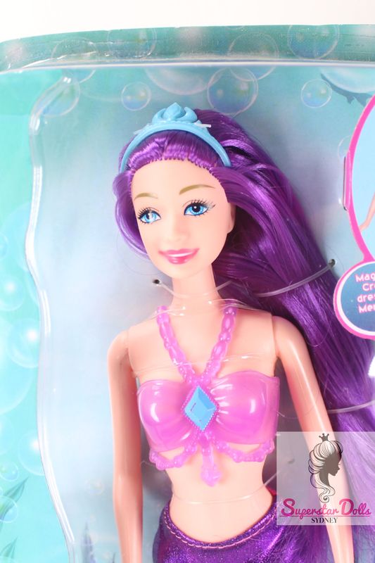 2026 Kaibibi 11.5" Barbie Style Clone Fantasy Mermaid 11.5" Fashion Doll-Pink Hair