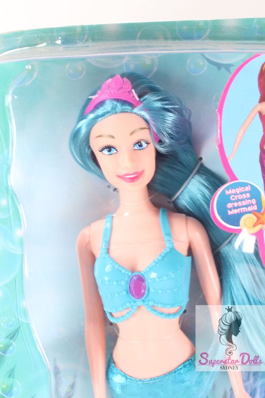 2026 Kaibibi 11.5" Barbie Style Clone Fantasy Mermaid 11.5" Fashion Doll-Blue Hair