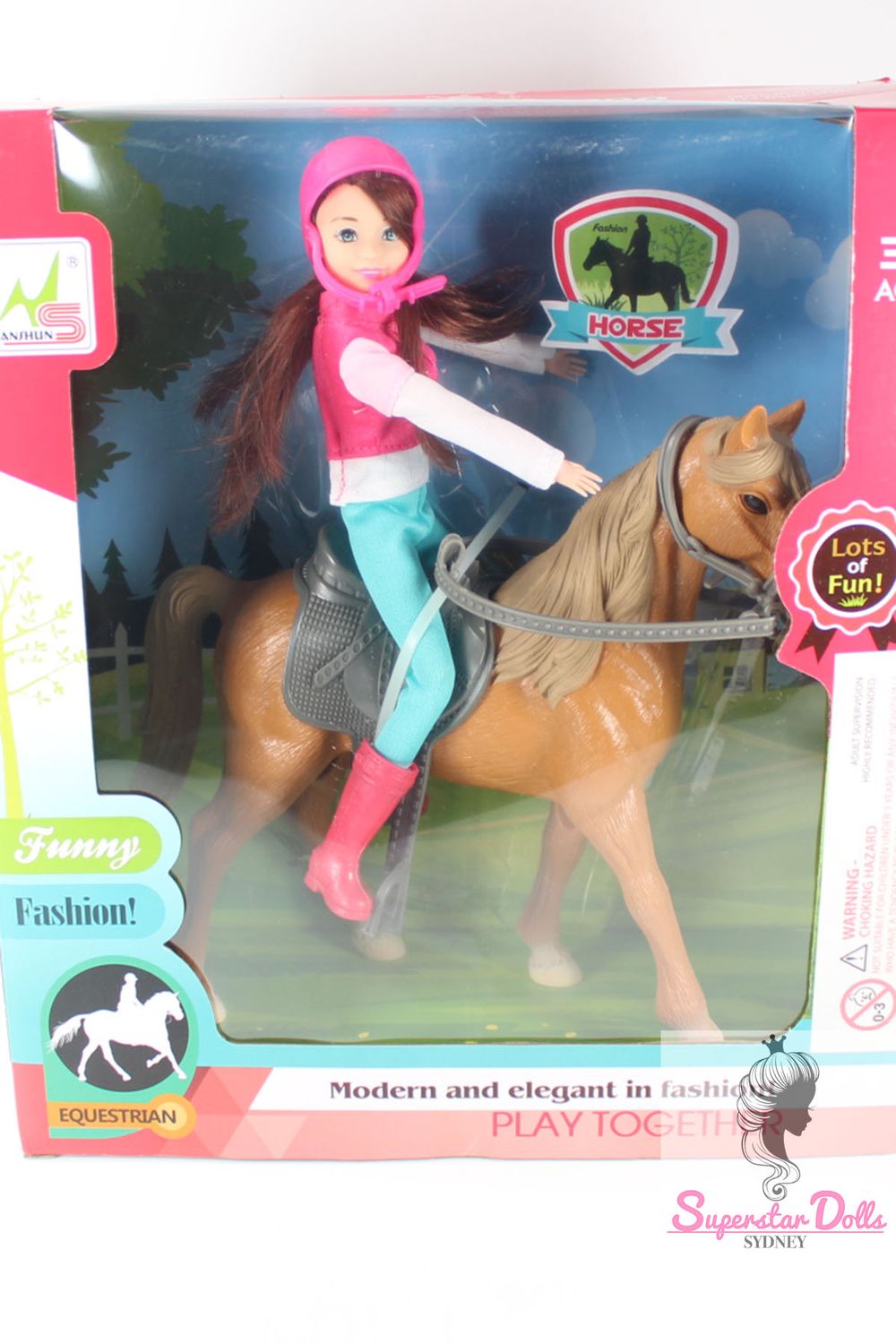 Clone Articulated Skipper Barbie Style Fashion Doll &amp; Pony Set