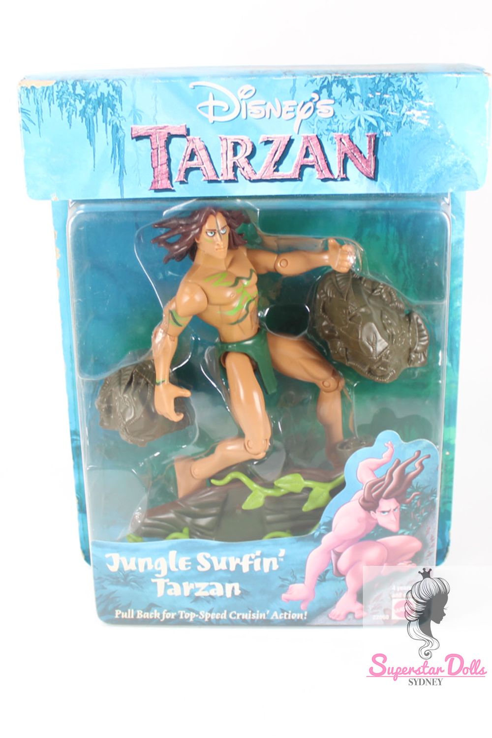 1999 Disney "Jungle Surfin' Tarzan"6" Action Figure by Mattel