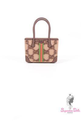 Miniature Designer Inspired Handbag for Barbie &amp; 1:6 Scale Dolls &amp; Figures