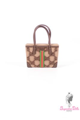 Miniature Designer Inspired Handbag for Barbie &amp; 1:6 Scale Dolls &amp; Figures