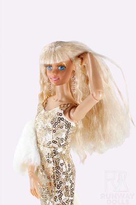 Runway Dolls: Handmade Metal Gold Chain Earrings for Barbie &amp; 1/6 sized Fashion Dolls