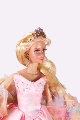 Runway Dolls: Handmade Metal Gold &amp; Pink Crystal Pendant Earrings for Barbie &amp; 1/6 sized Fashion Dolls