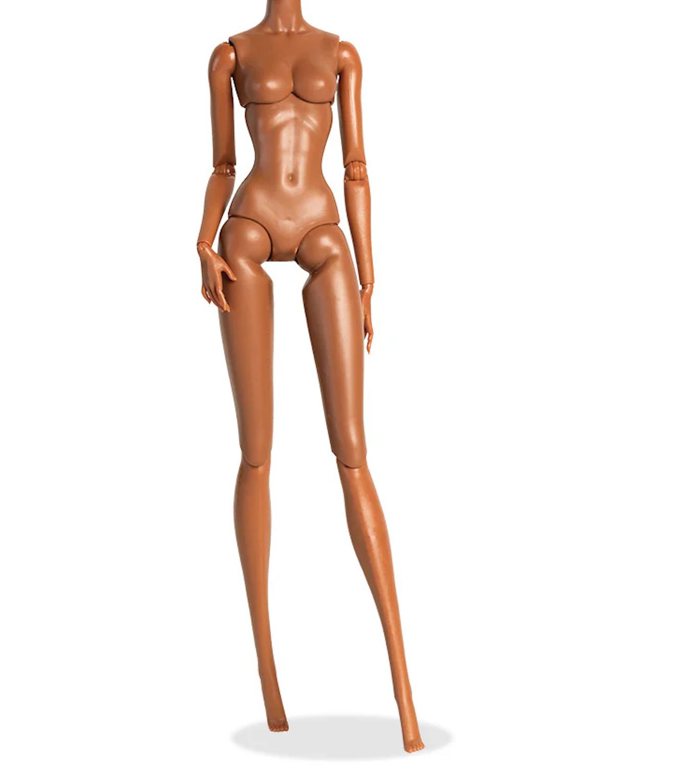 29.5cm Premium Xian Xian Supermodel Replacement Body- Skint tone #4 (Brown/Dark)