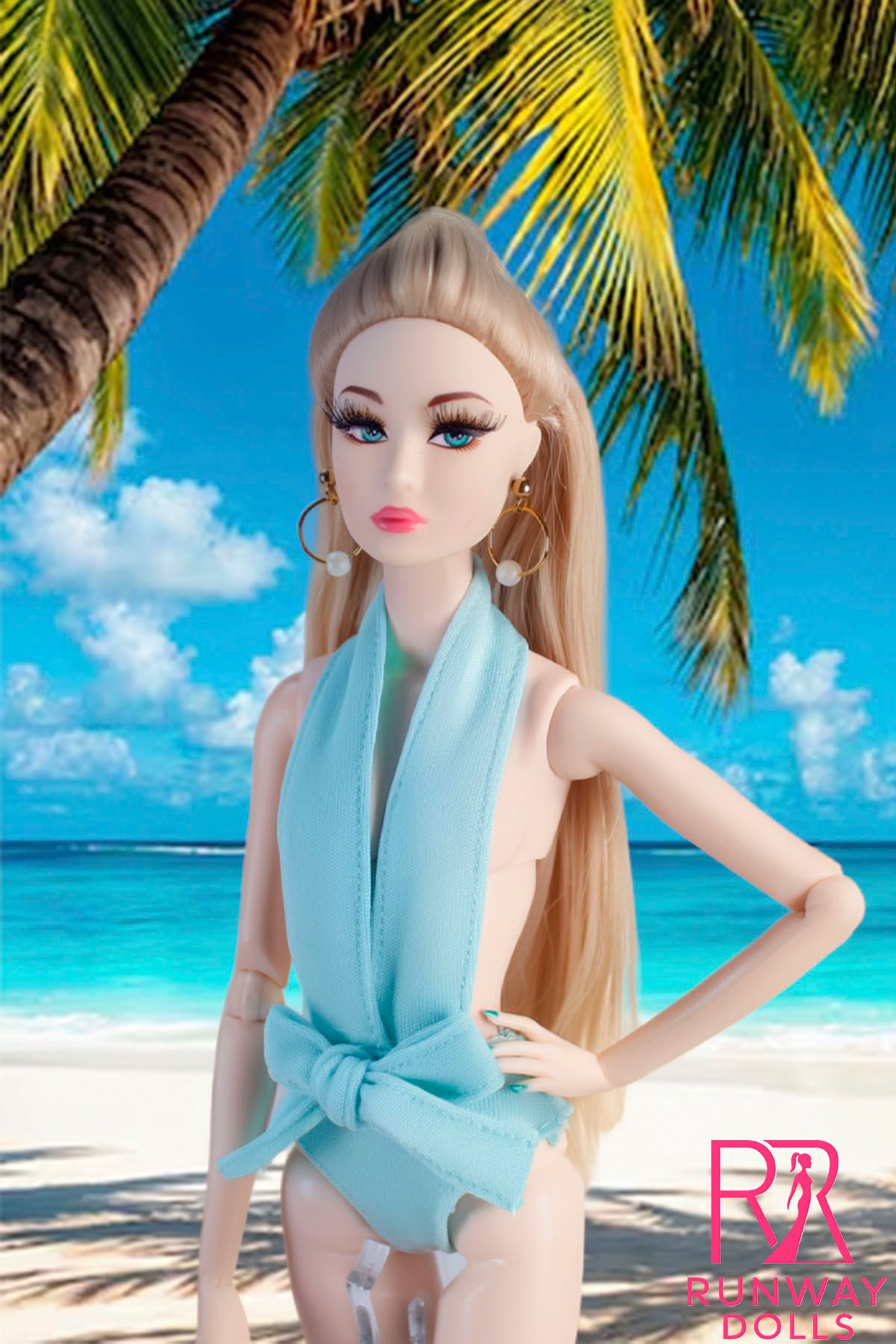 2026 Runway Dolls "East Coast-Beach Edition" Penelope 12.5" Dressed Fashion Doll img