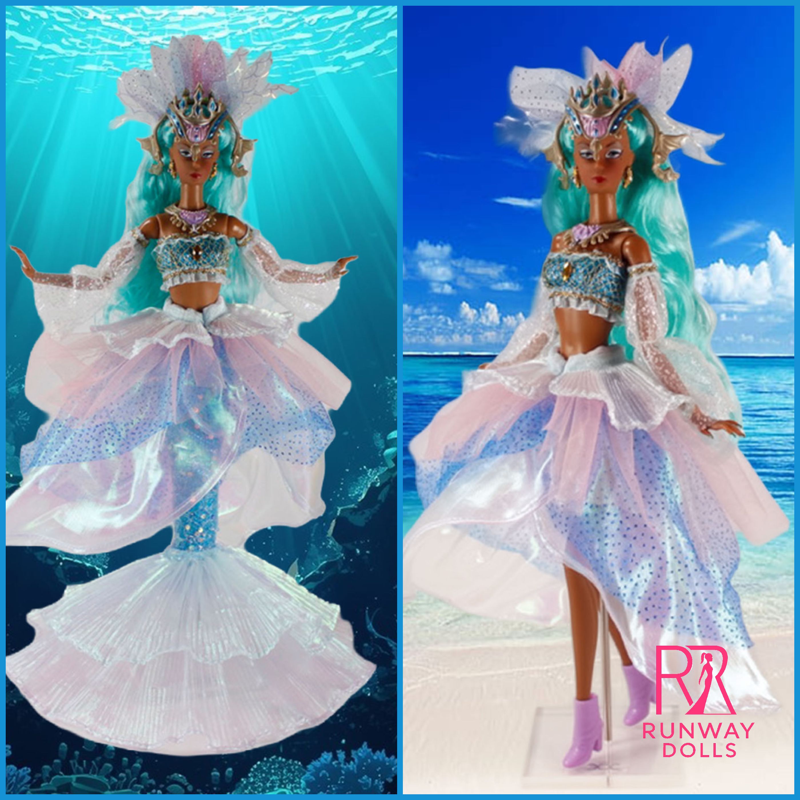 PRE-ORDER "Queen of the Ancient Seas: Atlantica" Miss B.M Roberts Mermaid Doll img