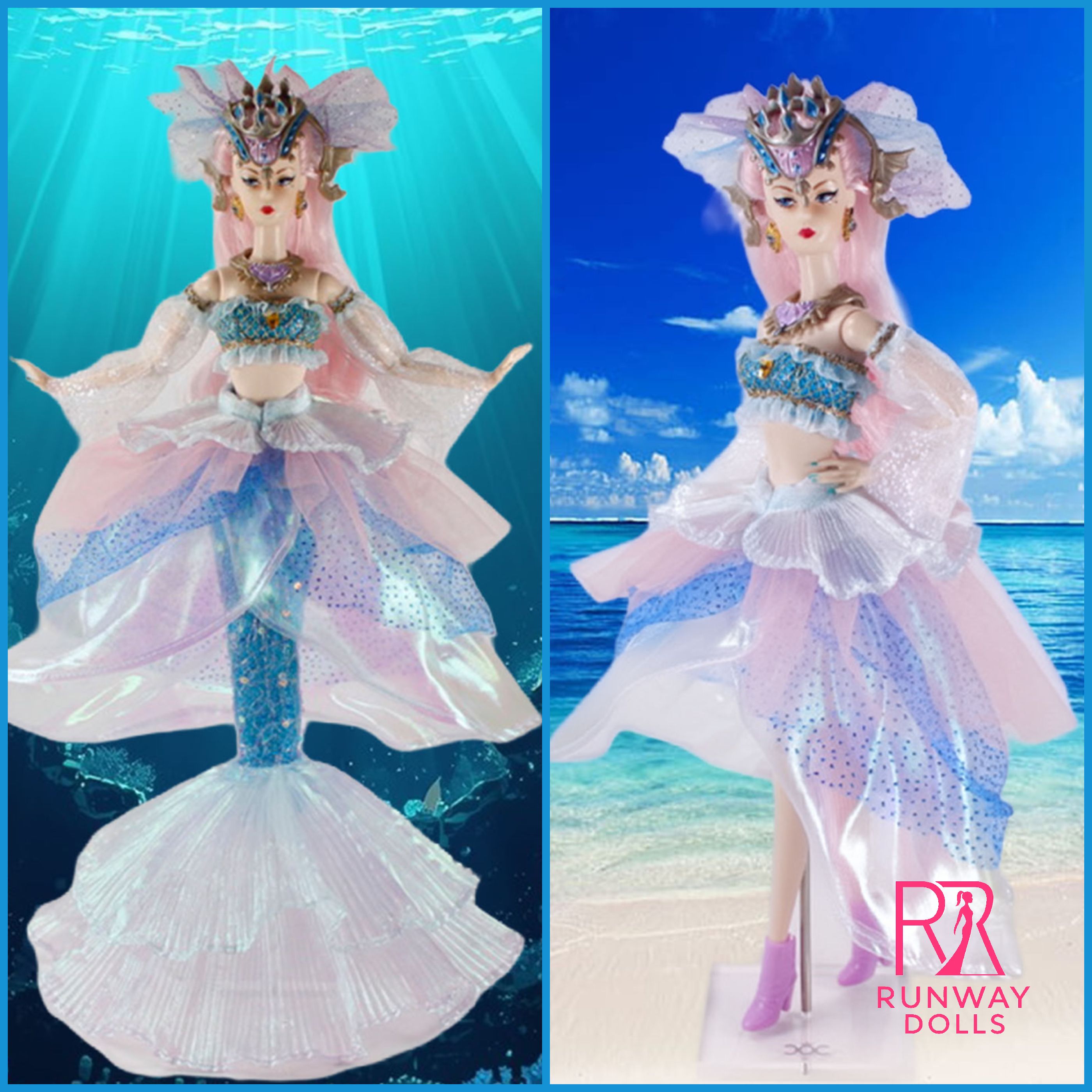 PRE-ORDER "Queen of the Ancient Seas: Atlantica" Miss B.M Roberts Mermaid Doll img