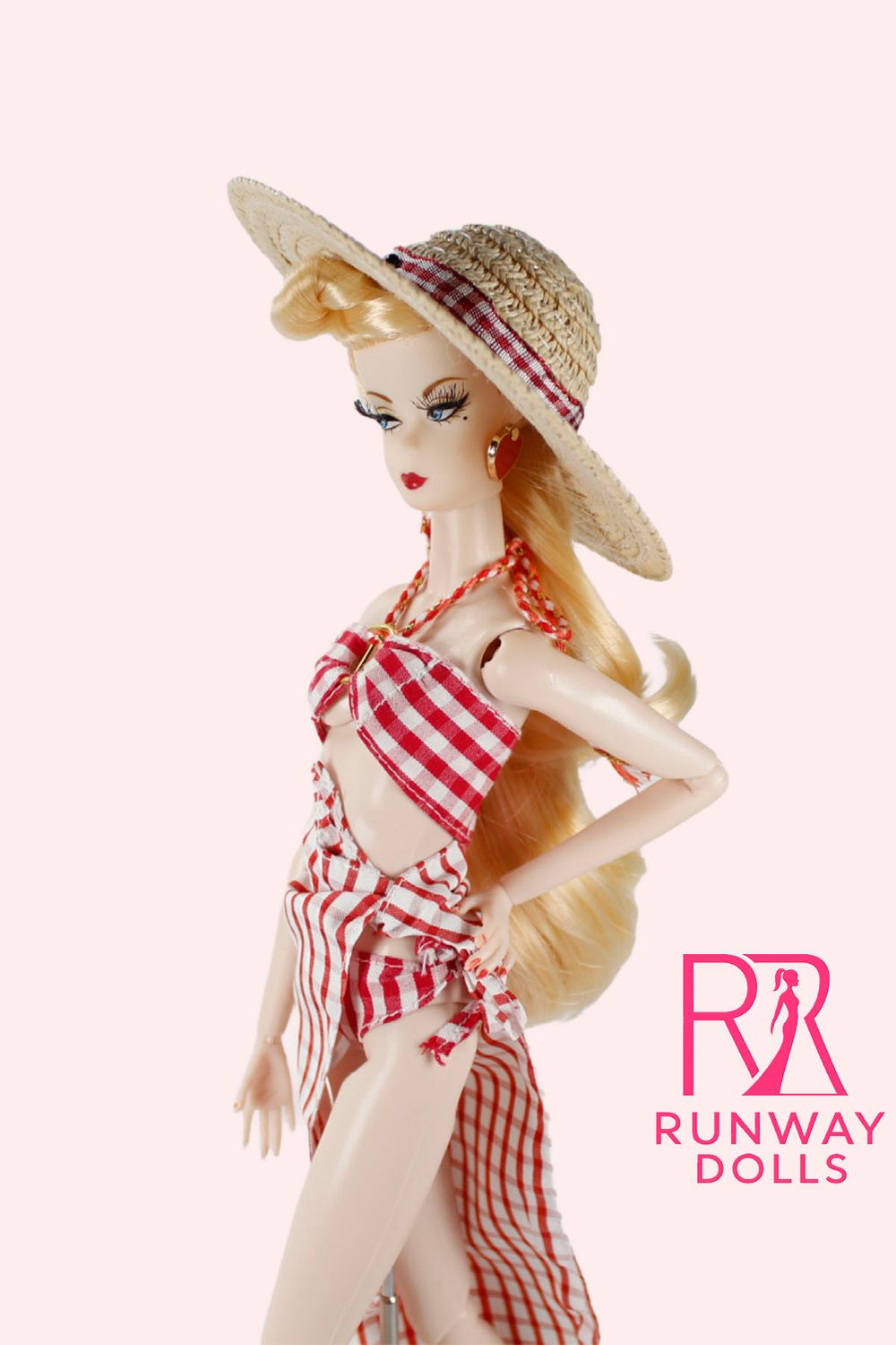 2026 Runway Dolls: "Strawberry Beach" Miss B.M Roberts 12.5" Custom Fashion Doll