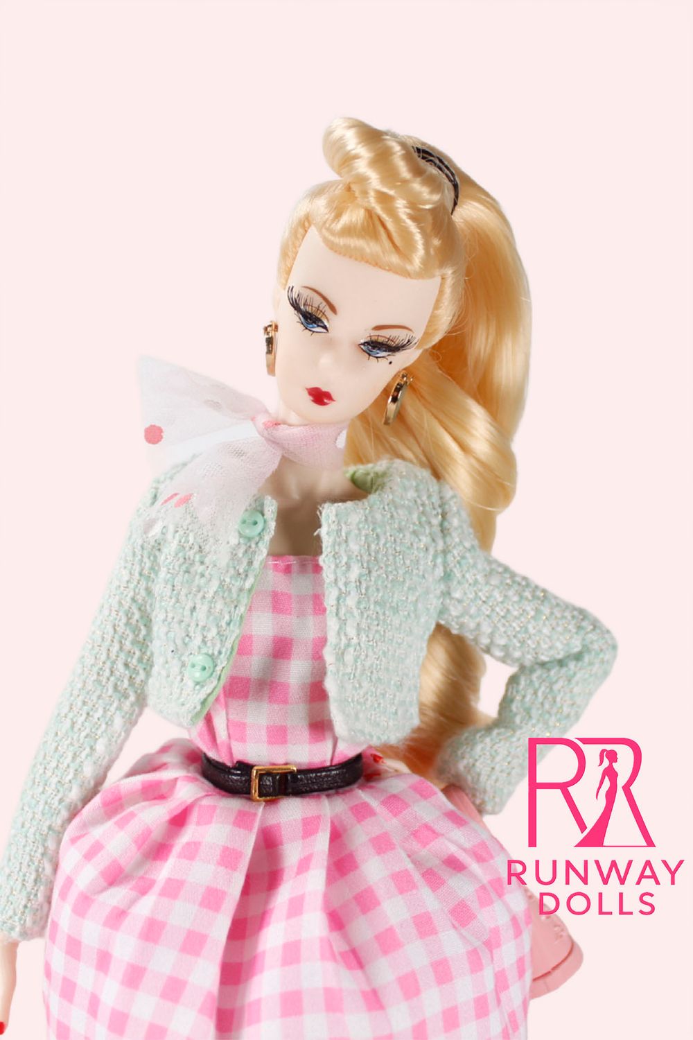 2026 Runway Dolls: "Strawberry Mint" Miss B.M Roberts 12.5" Custom Fashion Doll