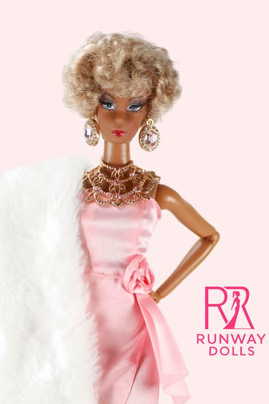 2026 Runway Dolls: "Hollywood Award Night" Miss B.M Roberts 12.5" Custom Fashion Doll