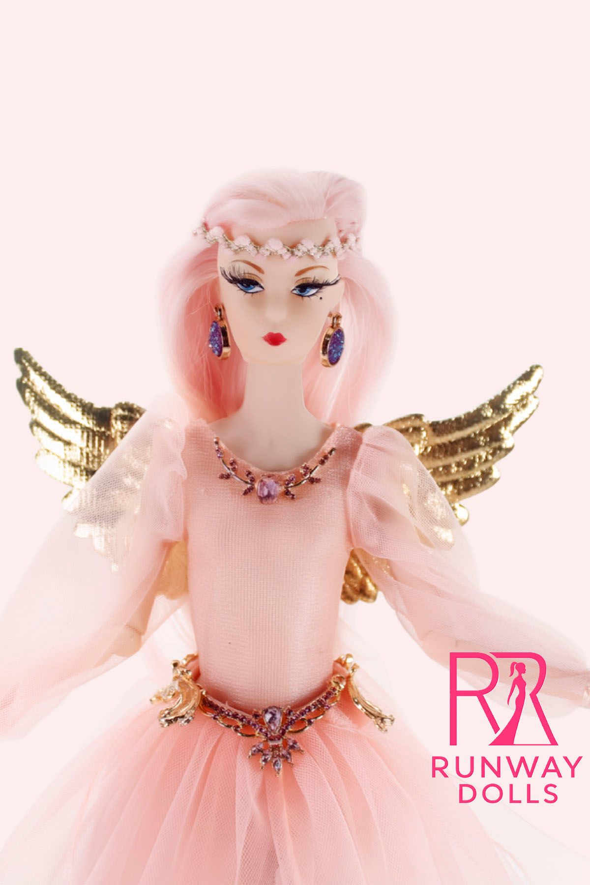 2026 Runway Dolls: "Fairytale Angel" Miss B.M Roberts 12.5" Custom Fashion Doll img