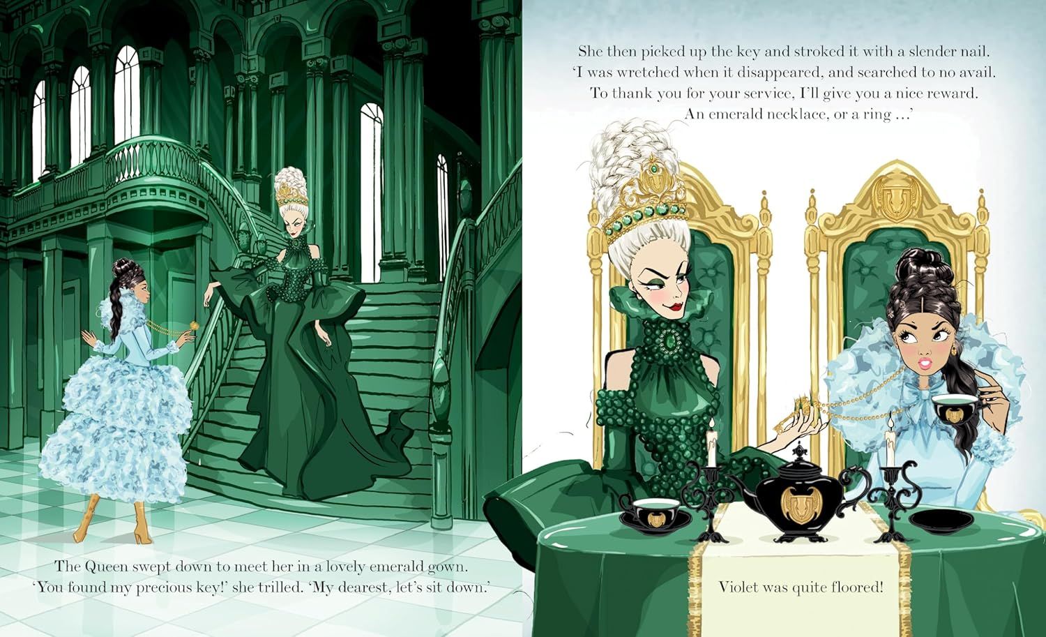 2024 "The Velvet Messenger: Young Queens #2" Hardcover Picture Book By Megan Hess