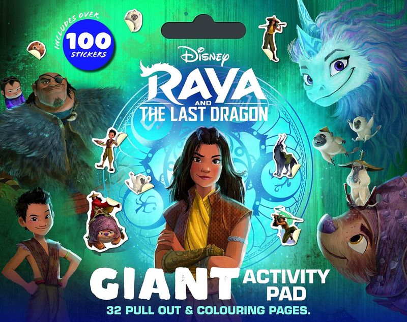 2021 Disney: "Raya and the Last Dragon" GIANT Activity Pad
