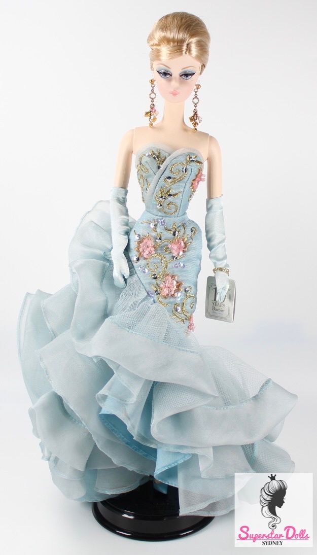 2010 Gold Label: "10 Years Tribute" Silkstone Barbie Doll From The Barbie Fashion Model Collection
