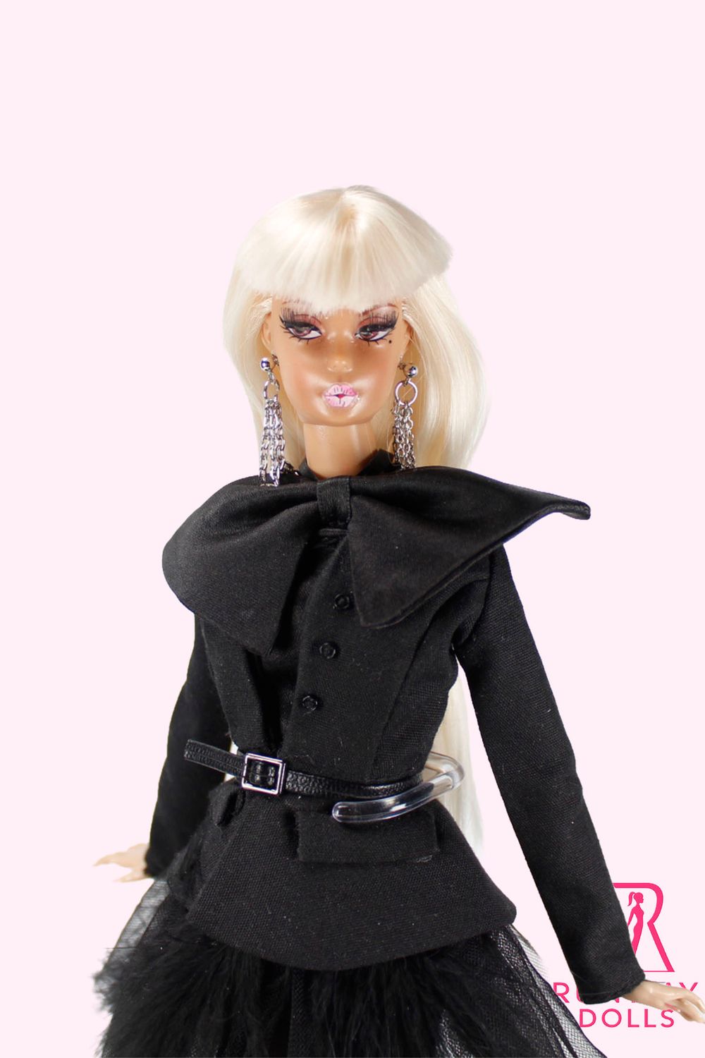 2026 Runway Dolls X Fin Fun Mermaid: "Bow-Tie" Miss B.M Roberts 12.5" OOAK Fashion Doll